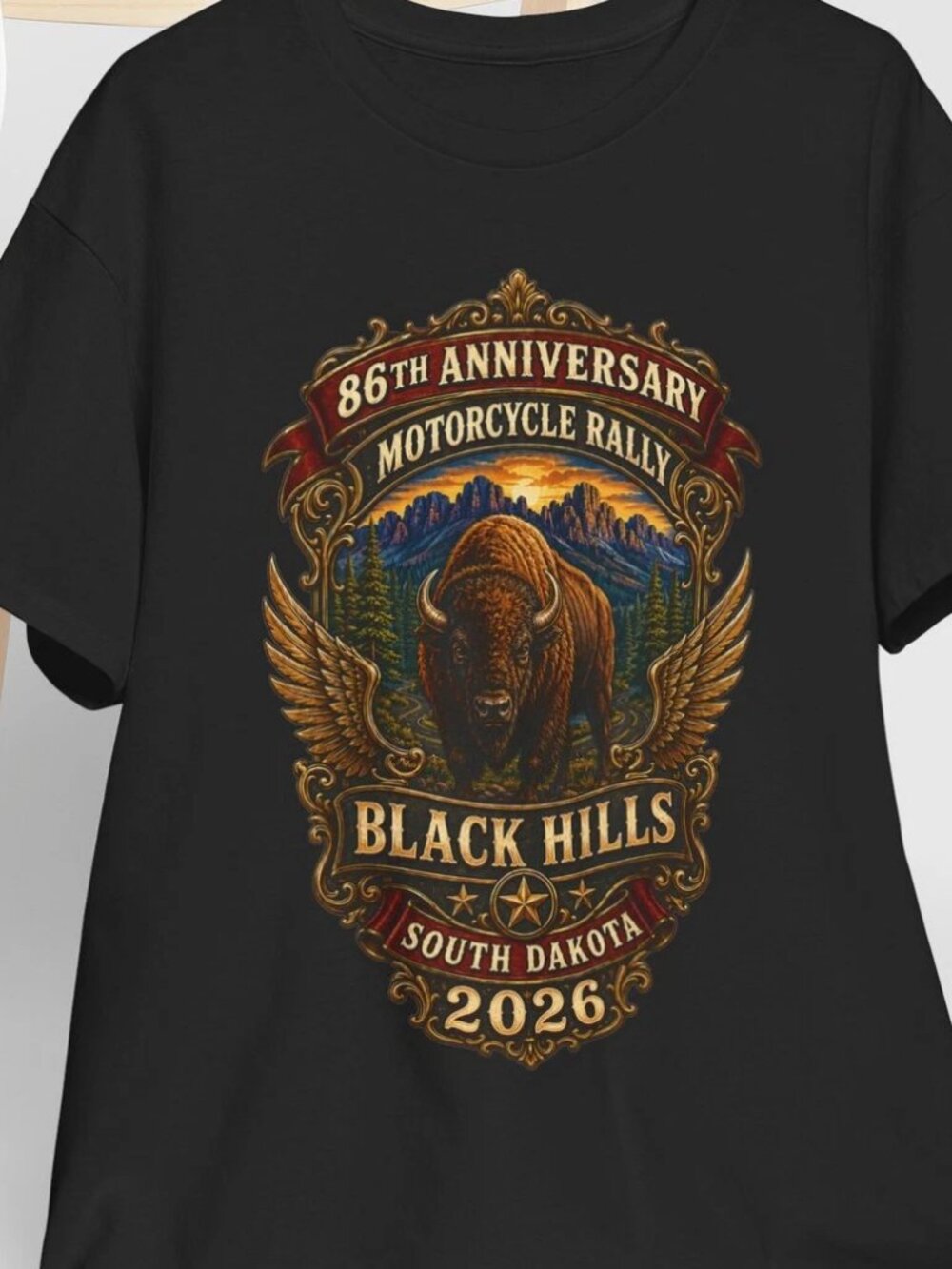 86th Anniversary Motorcycle RAlly Sturgis SD T Shirt